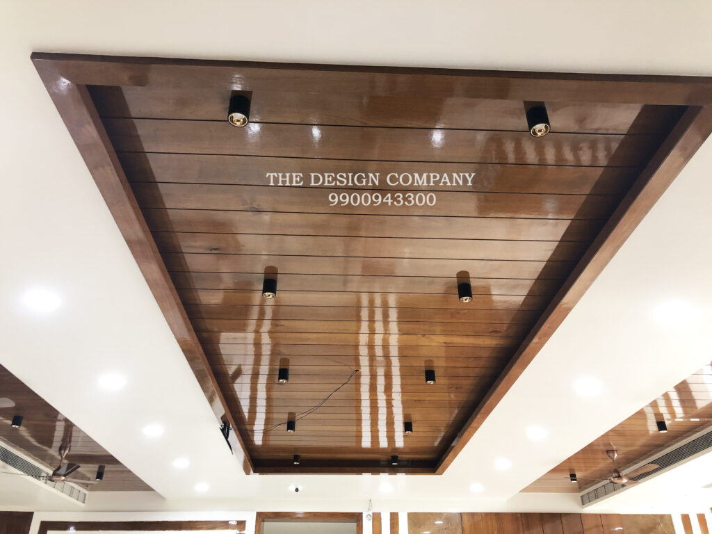 wooden false ceiling